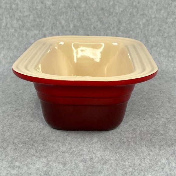 Le Creuset Rectangular Ceramic Casserole Baking Dish Baker 11x7 Red Stoneware - Picture 5 of 10